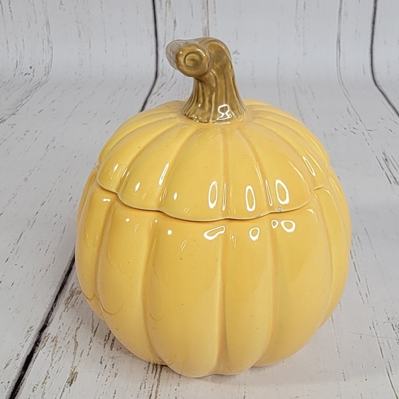 Hallmark Vintage Fall Halloween Harvest Ceramic Pumpkin Suger Dish Stash Spot - Picture 4 of 12